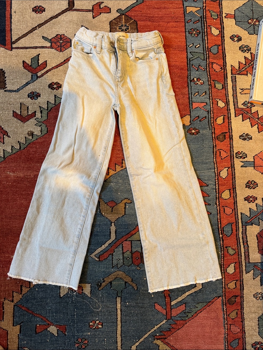 Girls Wide Leg Jeans, Light Wash